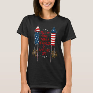 4h of July Fireworks Patriotic American Firecrack T-Shirt