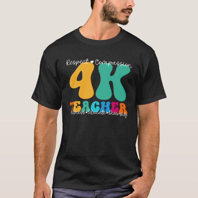 4K Teacher Appreciation Week Back to School T-Shirt (Front)