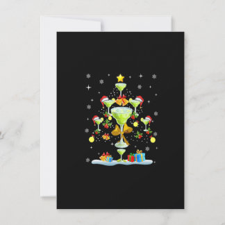 4nEZ Margarita Christmas Tree Merry Xmas Margarita Invitation