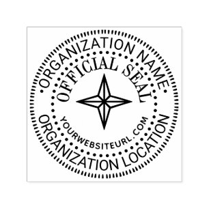 4P2 Star Generic Custom Official Seal Name Loc URL Self-inking Stamp