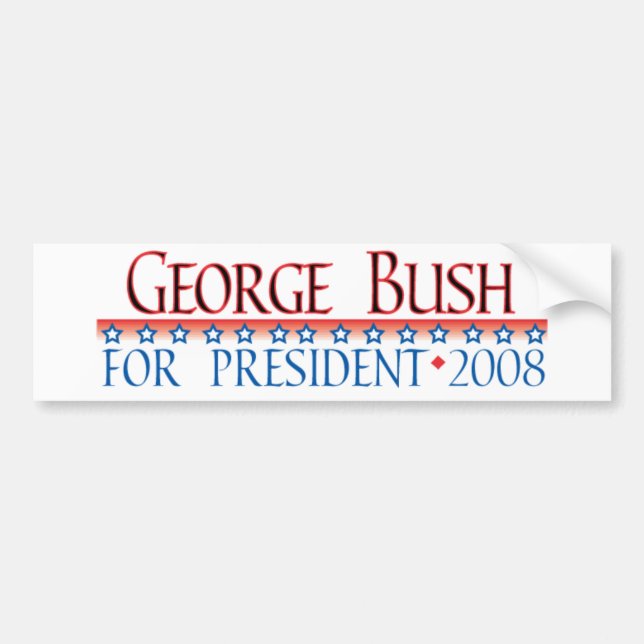 4prez-bush bumper sticker (Front)