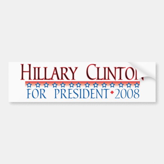4prez-clinton bumper sticker (Front)