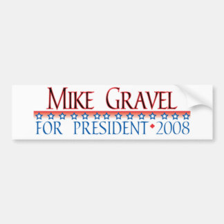 4prez-gravel bumper sticker