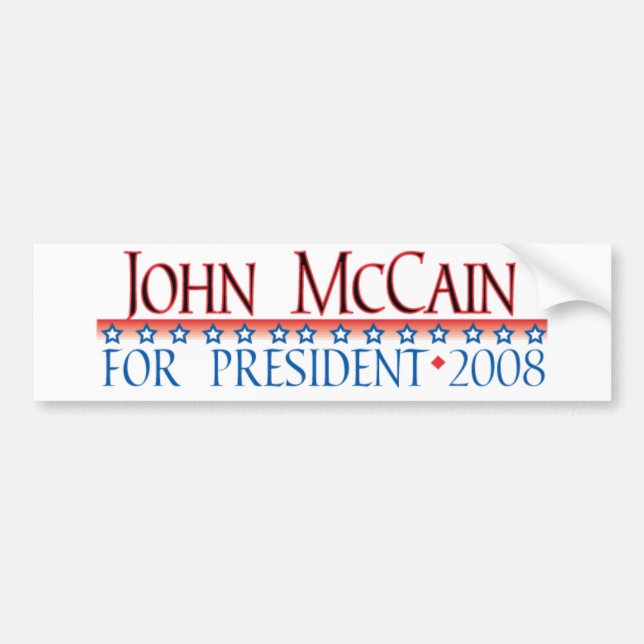 4prez-mccain bumper sticker (Front)