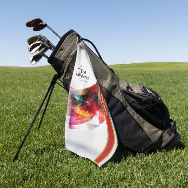 4Tee Acres Multi-colour Personalised Golf Towels (Green)