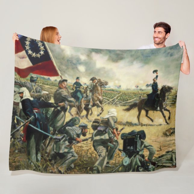 4th ALABAMA at MANASSAS 1861 Fleece Blanket (In Situ)