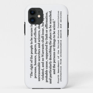 4th Amendment of the United States Constitution iPhone 11 Case
