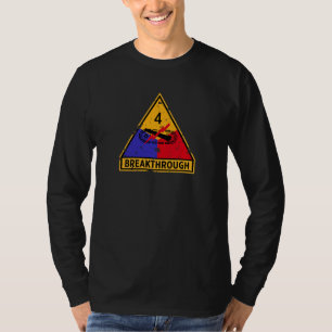 4th Armoured Division "Breakthrough" Grunge Long T-Shirt