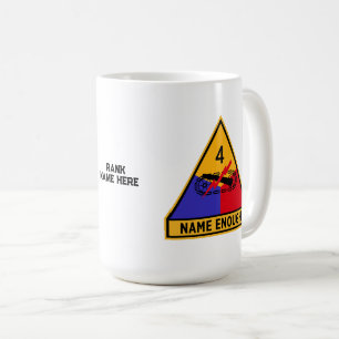 4th Armoured Division "Name Enough" Custom Coffee Mug