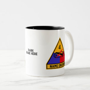 4th Armoured Division "Name Enough" Custom Two-Tone Coffee Mug