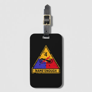4th Armoured Division "Name Enough" Luggage Tag