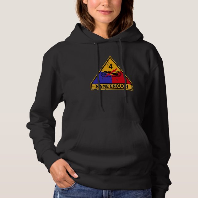 4th Armoured Division "Name Enough" Women Hoodie (Front)