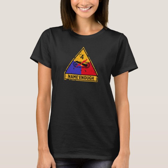 4th Armoured Division "Name Enough" Women T-Shirt (Front)
