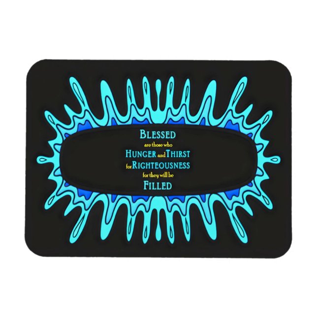 4th Beatitude - Righteousness Magnet (Horizontal)