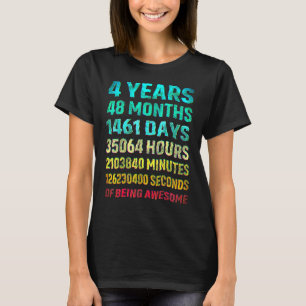 4th Birthday 4 Year Old Boys Girls Kids Party Bein T-Shirt