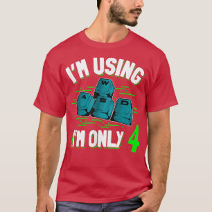 4th Birthday 4 Years Old PC Gamer WASD Gaming Vide T-Shirt