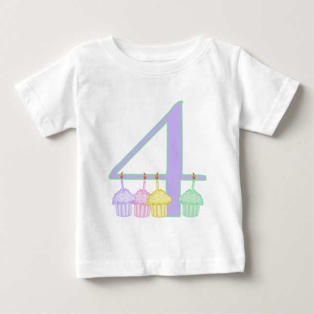 4th Birthday Baby T-Shirt (Front)