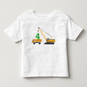 4th Birthday Construction Tee