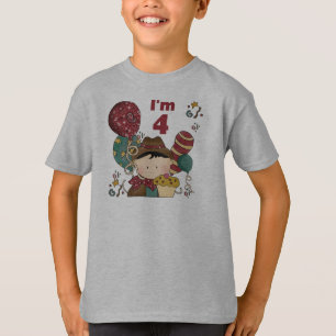 4th Birthday Cowboy Tshirts and Gifts
