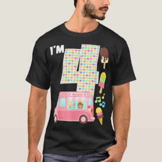 4th Birthday Crew Ice Cream Truck Im 4 Bday Ice Cr T-Shirt