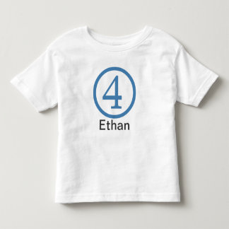 4th Birthday Customisable T-Shirt Boy