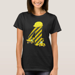 4th Birthday Digger  I 4 Years Builder Excavator T-Shirt
