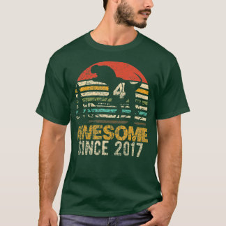 4th Birthday Dinosaur 4 Year Old Boy Kids Since T-Shirt