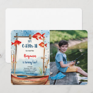 4th Birthday Fishing Photo Invitation