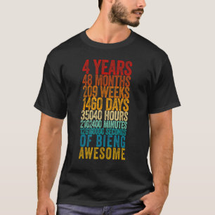 4th Birthday Old Metre 4 Year Old T-Shirt