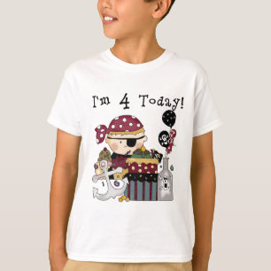 4th Birthday Pirate Tshirts and Gifts