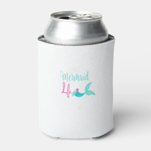 4th Birthday Shirt Mermaid Girl Party Cute THIS ME Can Cooler