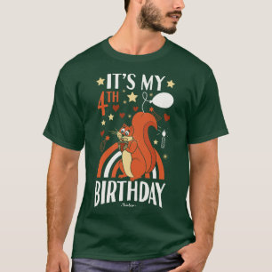 4th Birthday Squirrel T-Shirt