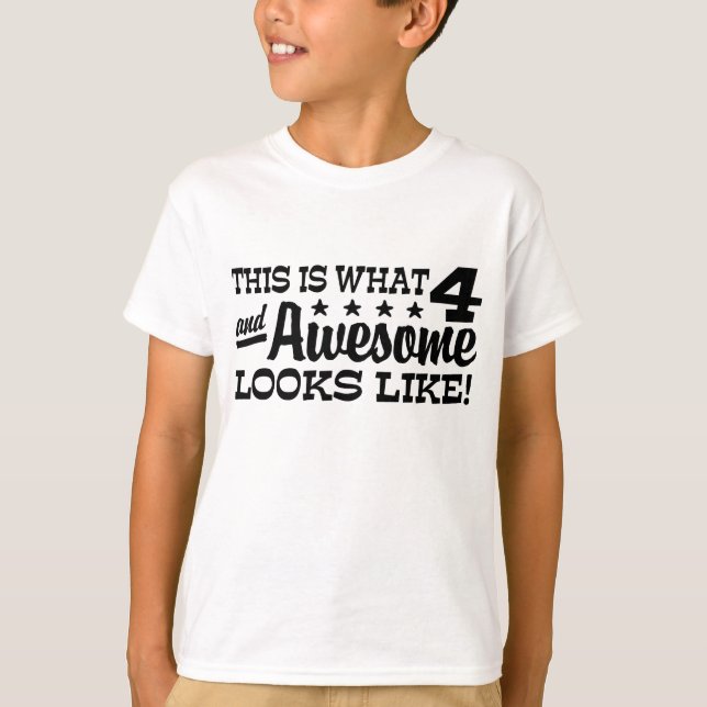 4th Birthday T-Shirt (Front)