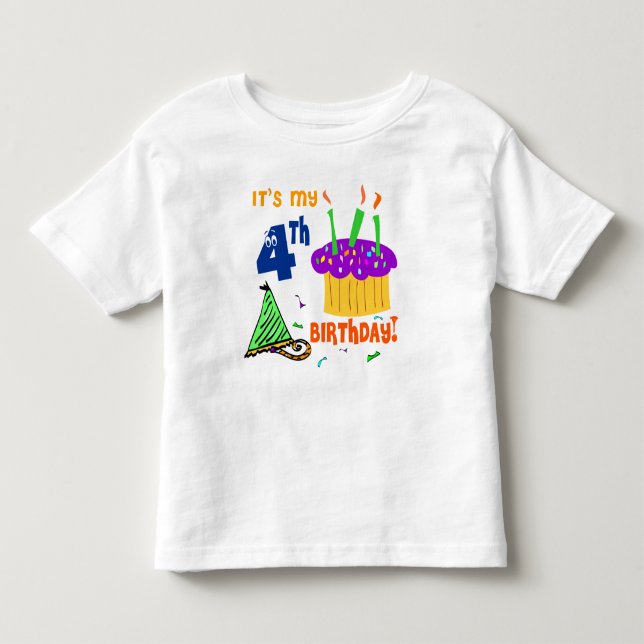 4th Birthday T-shirt (Front)