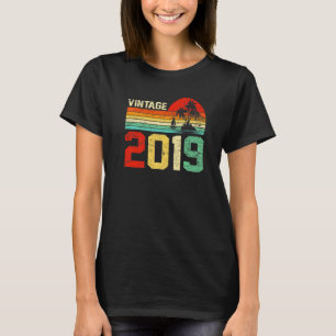 4th Birthday Vintage 2019 Retro Boy Girl 4 Years O T-Shirt