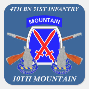 4TH BN 31ST INFANTRY 10TH MOUNTAIN STICKERS
