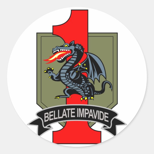 4th Brigade Classic Round Sticker (Front)