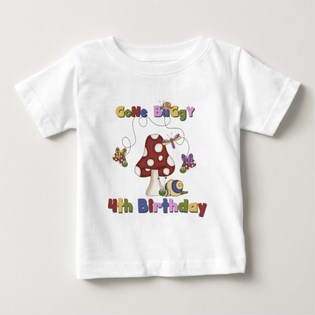4th Bug Birthday Tshirts and Gifts (Front)