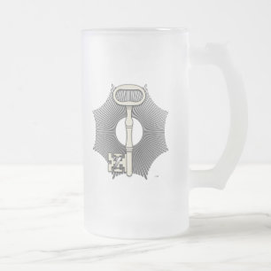 4th Degree: Secret Master or Master Traveller Frosted Glass Beer Mug