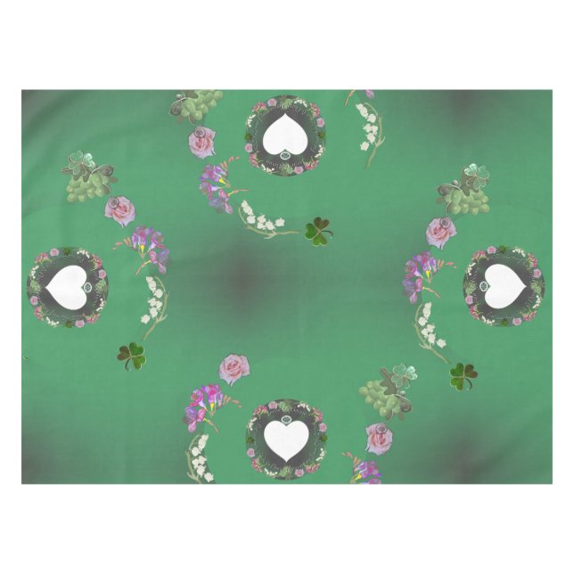 4th Fruit & Floral Anniversary + Photo Tablecloth (Front (Horizontal))