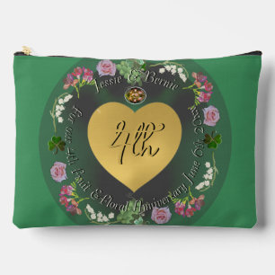 4th Fruit & Floral Wedding Anniversary Accessory Pouch