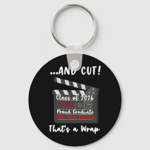 4th Grade 2026 Last Day End Of School Graduation F Key Ring