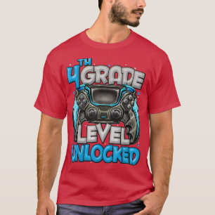 4th Grade Back To School 4th Grade Level Unlocked T-Shirt