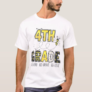 4Th Grade Bee Theme Back To School For Kids T-Shirt
