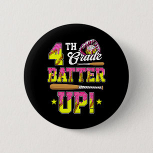 4th Grade Butter Up Softll Ice Cream Drip Ck To Sc 6 Cm Round Badge