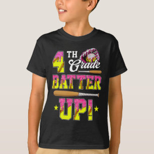 4th Grade Butter Up Softll Ice Cream Drip Ck To Sc T-Shirt