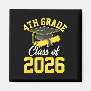 4th Grade Cl Of 2026 Graduation School Graduate Magnet