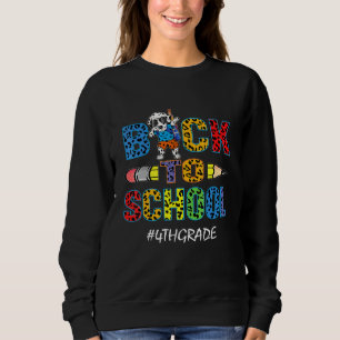 4th Grade Cute Dalmatian Dog Funny Back To School Sweatshirt