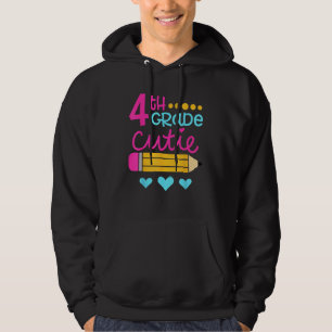 4th Grade Cutie First Day of School Back to School Hoodie