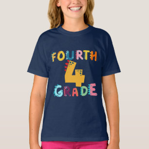 4th GRADE Dino Squad boys Girls teacher B2S T-Shirt